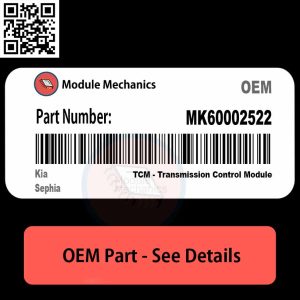 Close-up view of the MK60002522 part for Kia Sephia, showcasing its design and features.