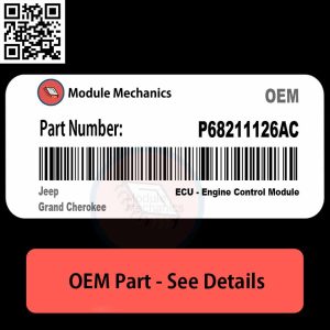 P68211126AC part for Jeep Grand Cherokee, showcasing its design and compatibility for vehicle upgrades.