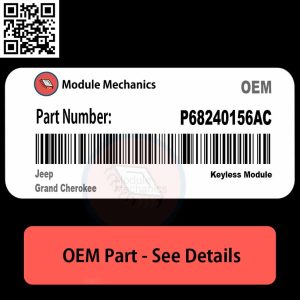 P68240156AC part for Jeep Grand Cherokee, showcasing its design and features for vehicle compatibility.