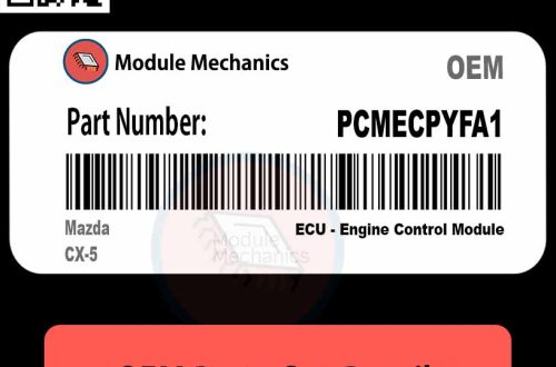 Mazda CX-5 with the PCMECPYFA1 module installed, showcasing the vehicle's sleek design and modern features.