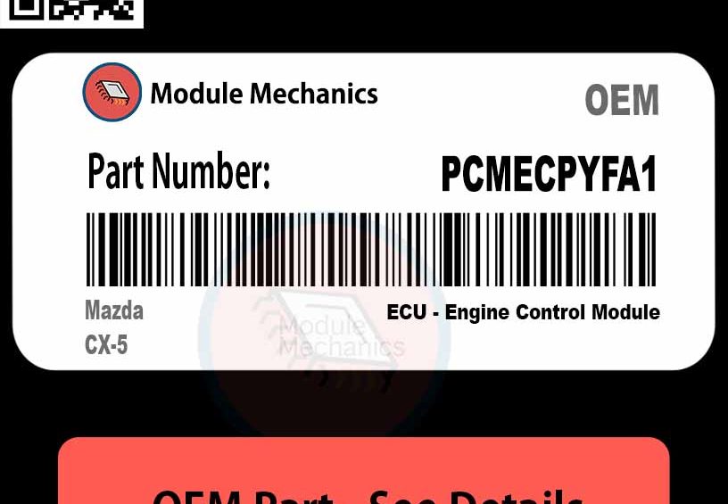 Mazda CX-5 with the PCMECPYFA1 module installed, showcasing the vehicle's sleek design and modern features.