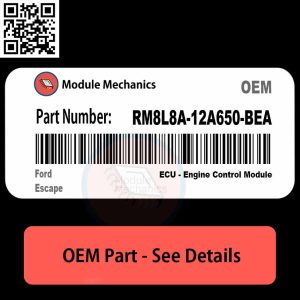 Ford Escape RM8L8A12A650BEA part displayed against a neutral background, highlighting its design and features.