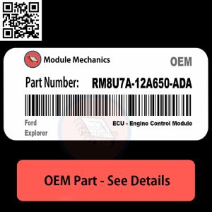 Ford Explorer RM8U7A12A650ADA module showing detailed components and wiring for vehicle integration.