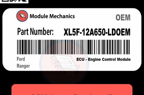 Ford Ranger XL5F12A650LDOEM module showing detailed electronic components and connectors.